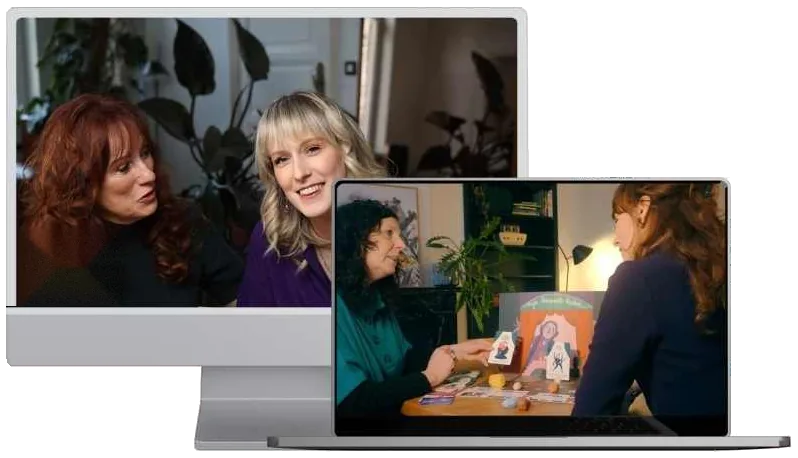 Het trainingstraject met filmfragmenten van de Binnenste Buiten methodiek op computer en laptop